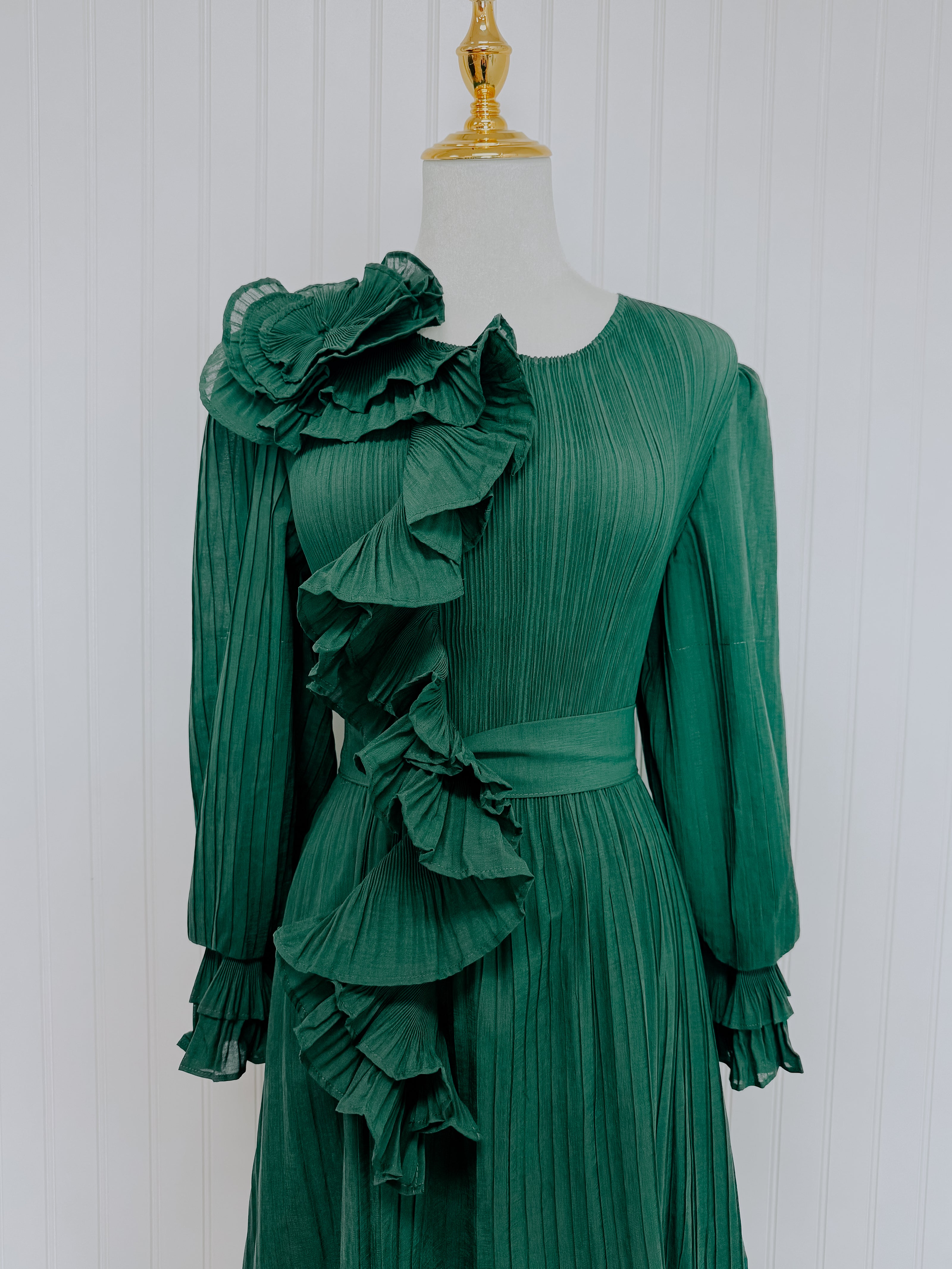 The Bloom Maxi Dress in Green